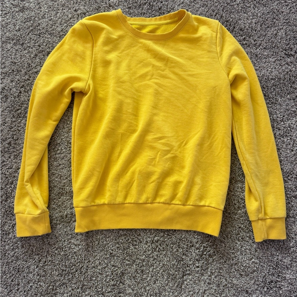 Bright Yellow Crewneck Sweatshirt